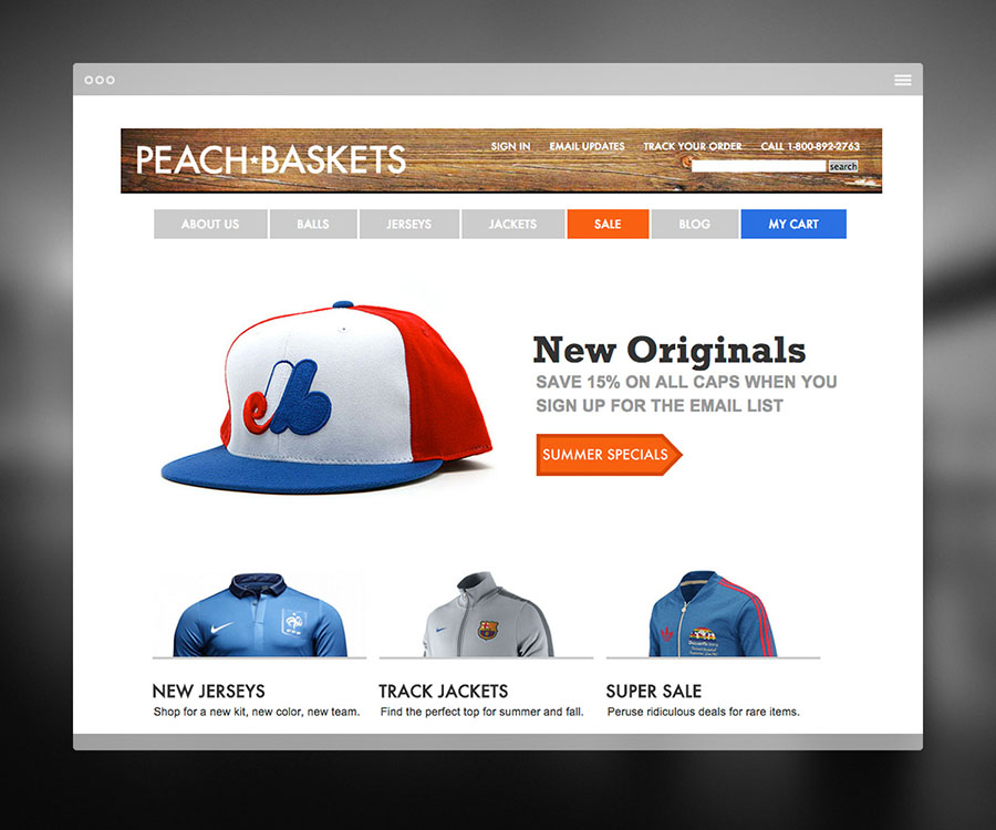 Peach Baskets front page