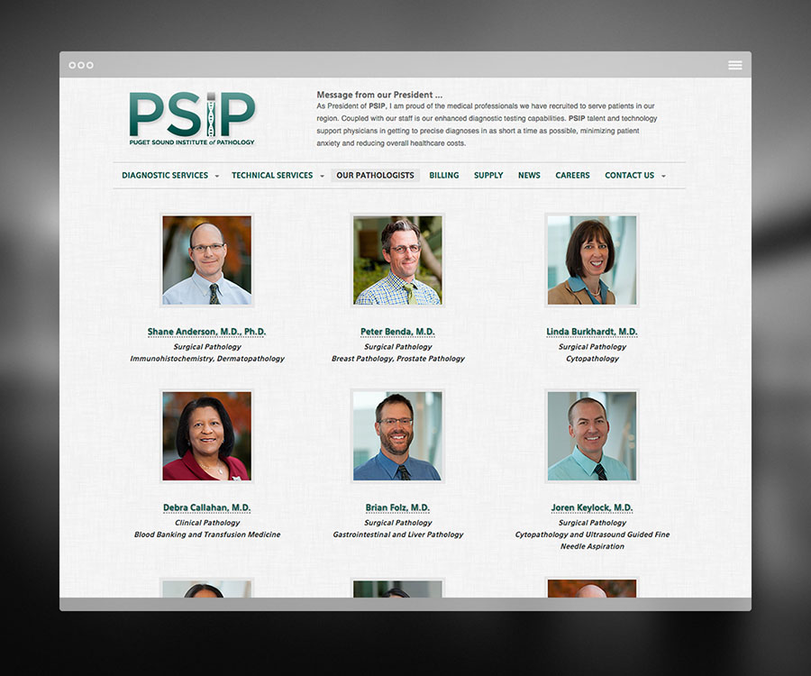 PSIP Pathologists page