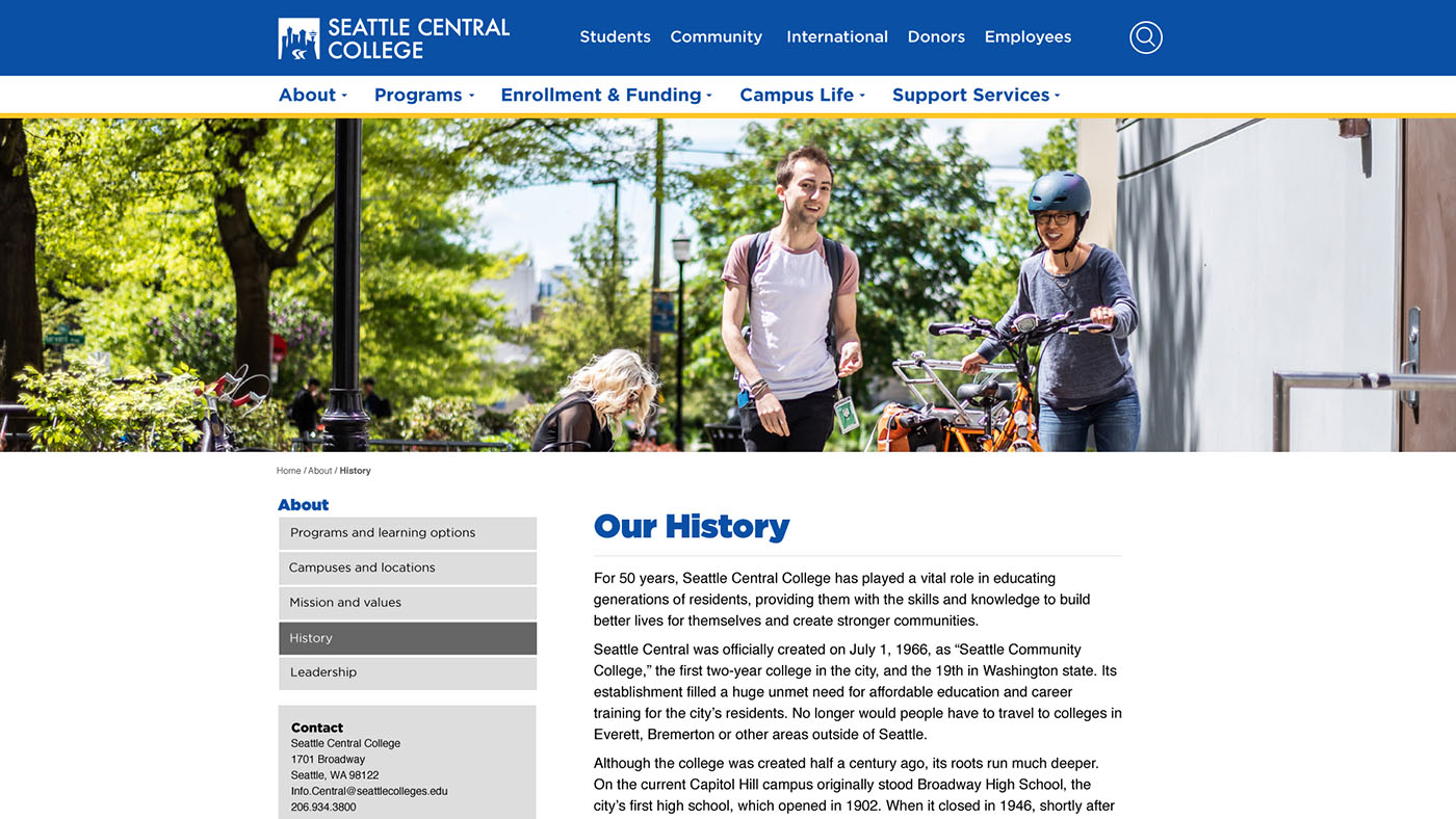 Seattle Central border design